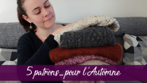 5 patrons ... de tricot femme pour l'Automne - Maloraé Designs