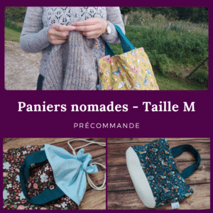 Précommande Taille M - Panier projets tricot nomades - Maloraé Designs