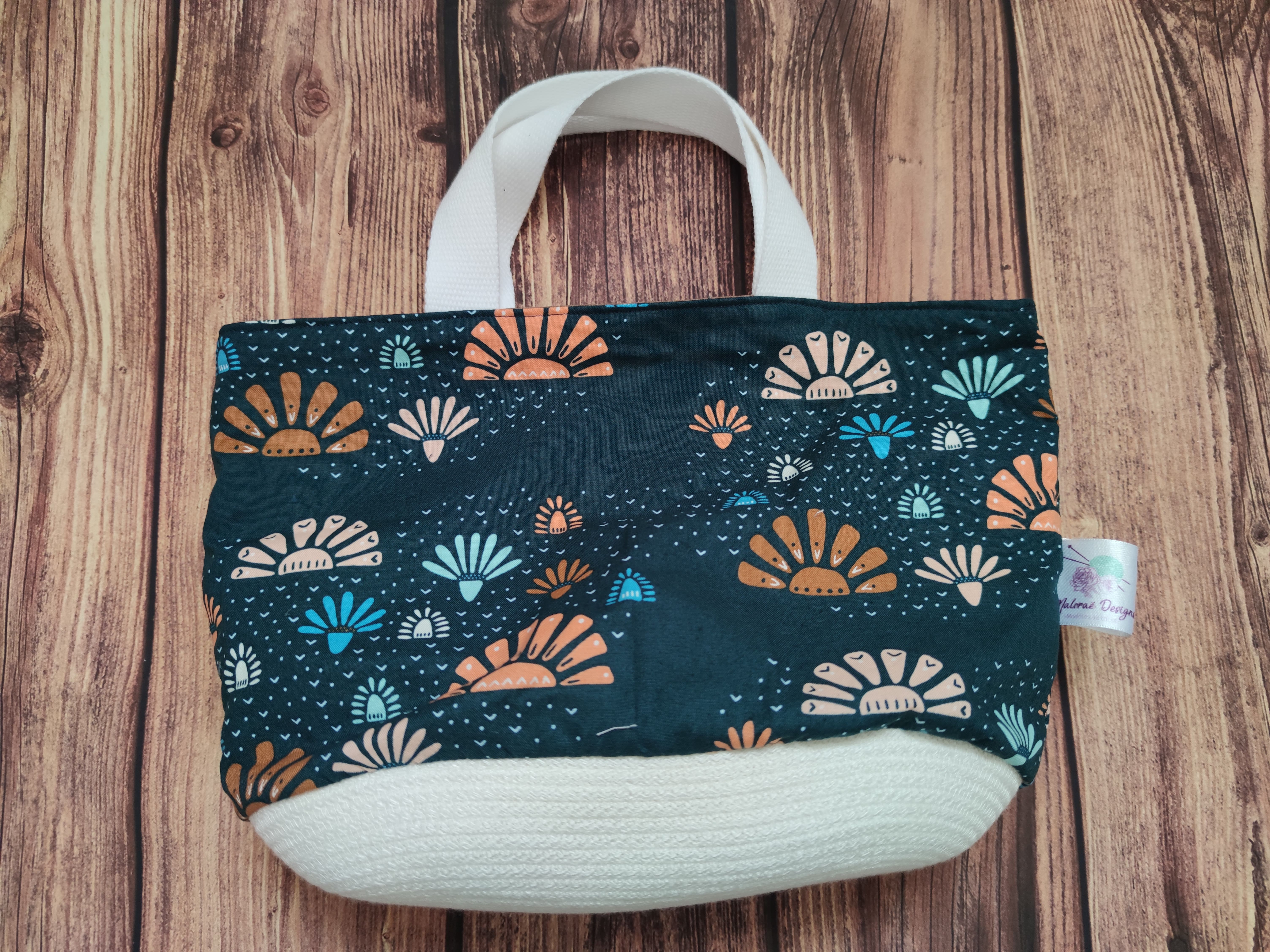 Panier projet tricot Nomade - Taille M - Rayons de soleil - Maloraé Designs