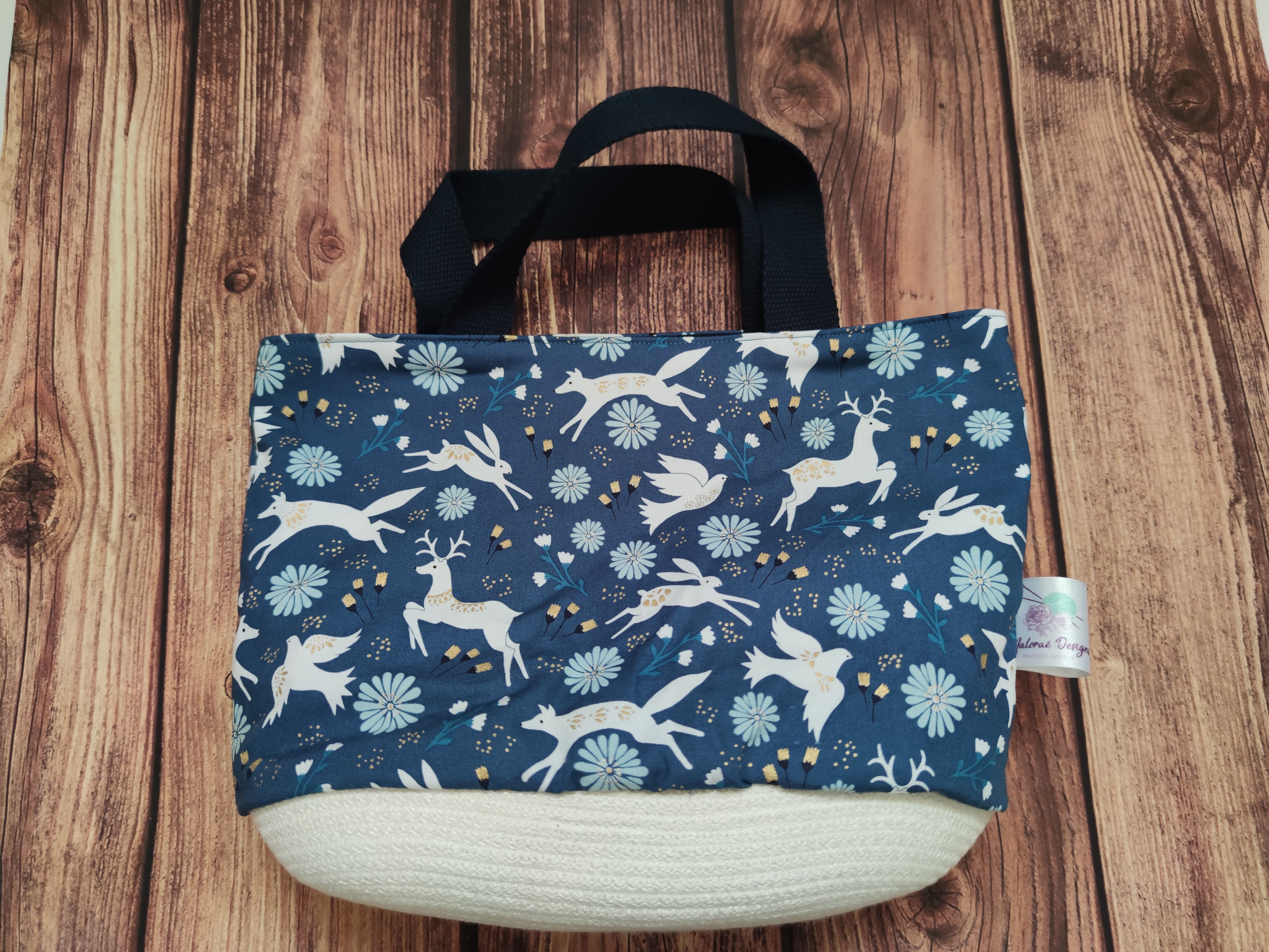 Panier nomade- Taille M - Animaux lurex - Maloraé Designs