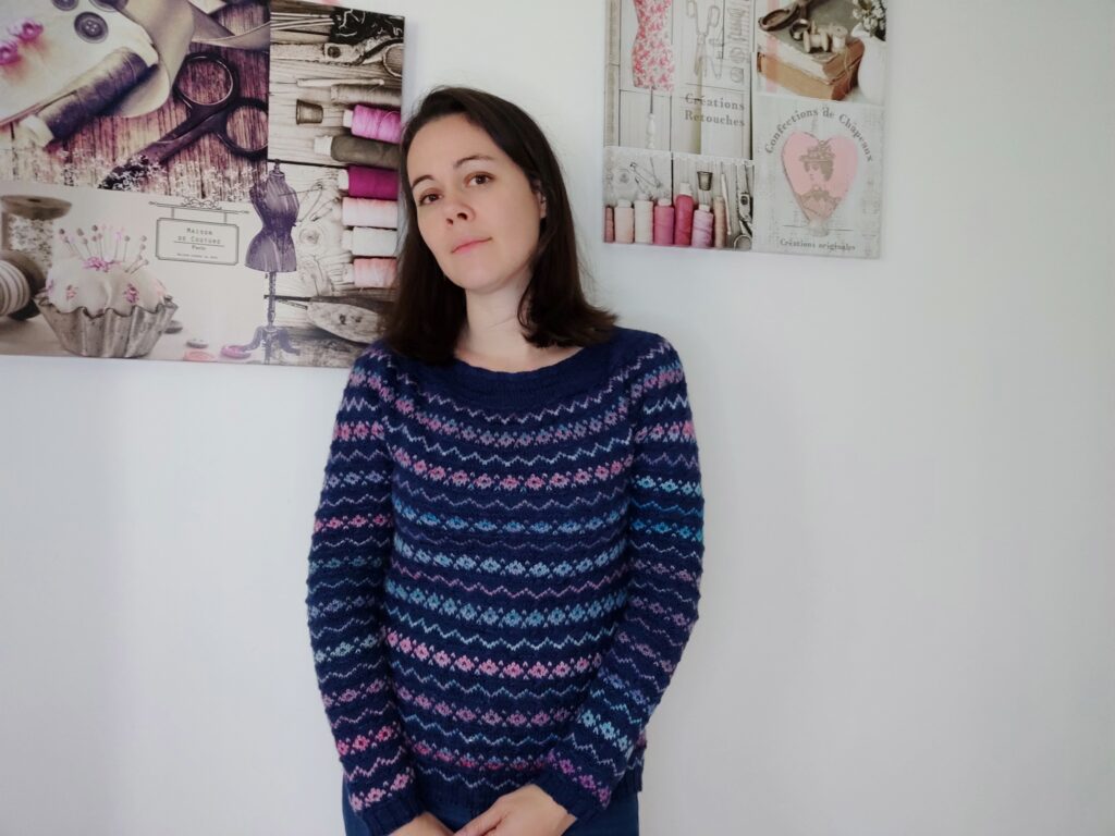 Tyllandsia - Pull jacquard tricot Femme - Maloraé Designs