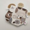 Pochon - Chouettes - Accessoires tricot- Maloraé Designs