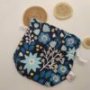 Pochon - Fleurs lurex - Accessoires tricot- Maloraé Designs