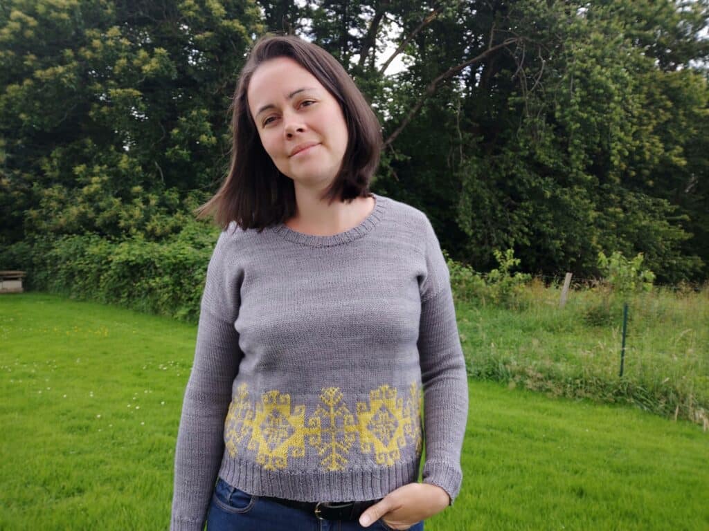 Andraste - Pull tricot femme -Jacquard - Maloaé Designs