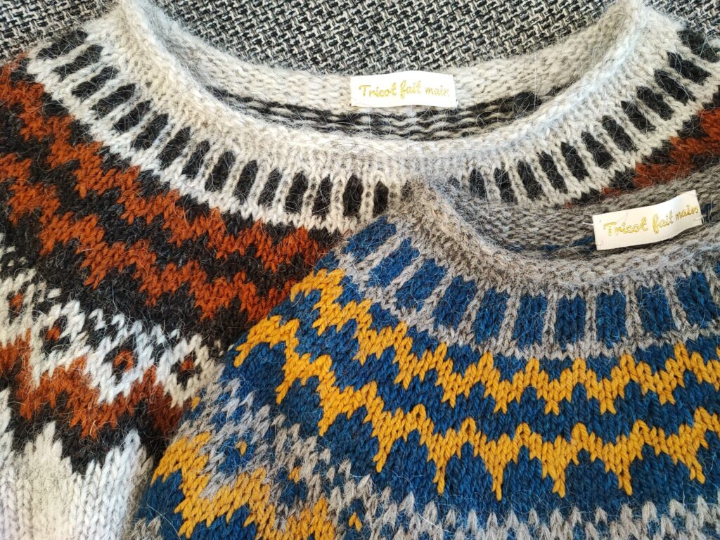 Uncinia +Little Uncinia - pull tricoté en jacquard - Patron de tricot - Maloraé Designs