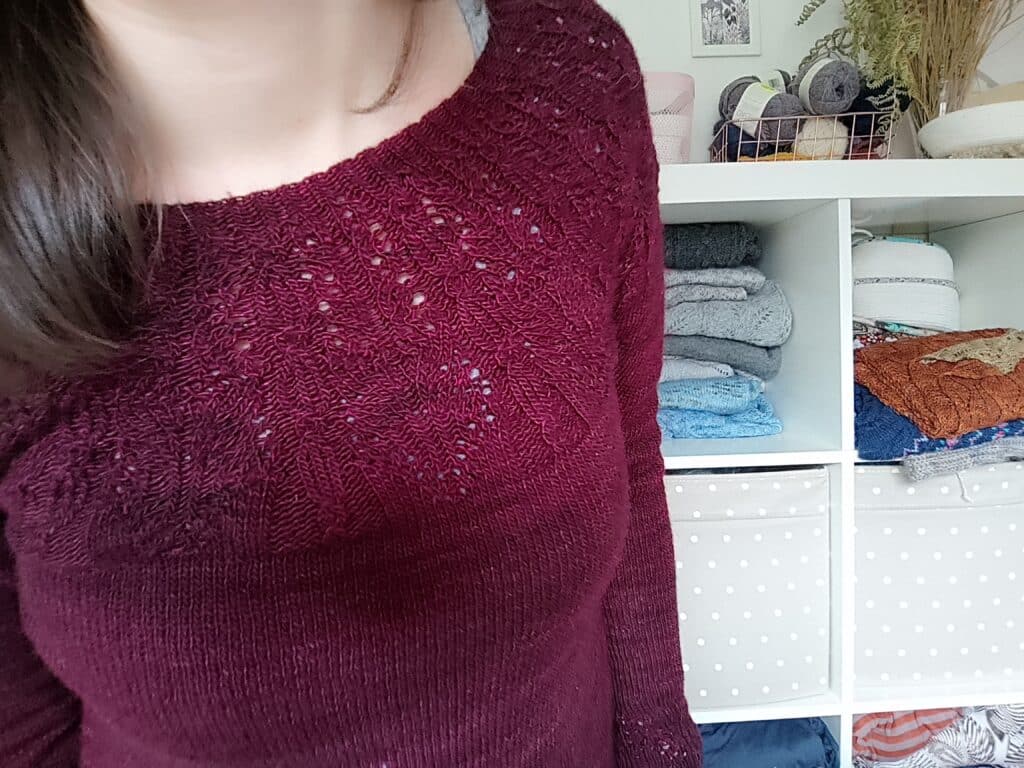 Aptenia - Appel au test - Un pull en yoke - Patron de tricot - Maloraé Designs