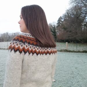 Uncinia -Pull jacquard femme au tricot - Maloraé Designs
