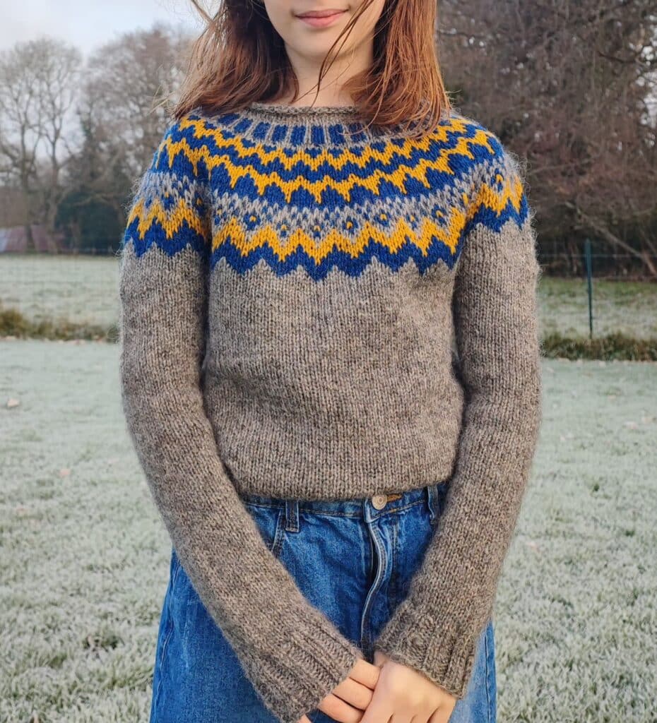 Uncinia +Little Uncinia - pull tricoté en jacquard - Patron de tricot - Maloraé Designs