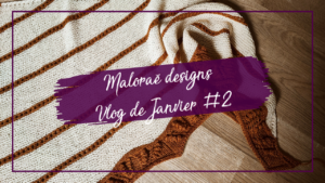 Vlog Janvier #2 - Les coulisses de Maloraé Designs - Patrons et accessoires tricot