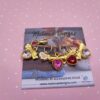 Lot anneaux marqueurs tricot - Cœurs roses- Maloraé Designs