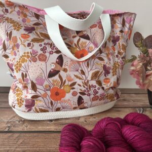 Paniers à projets tricot nomade - Chouettes - Taille L - Maloraé Designs