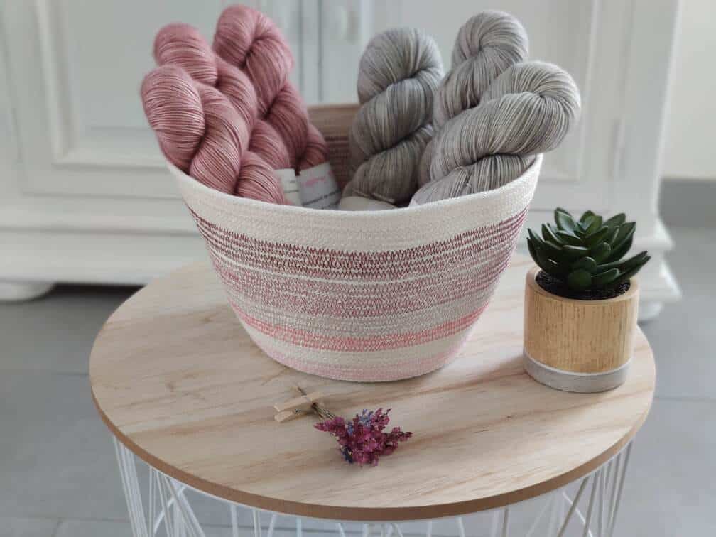 Podcast créatif - Épisode 33 - Paniers à projet tricot - Bol tricot - Maloraé Designs