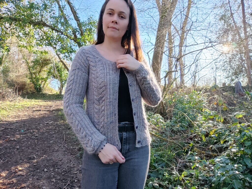 Linen cardigan - Gilet pour femme au tricot - Maloraé Designs