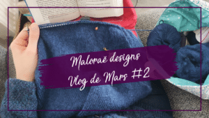 Vlog de mars #2 - Les coulisses - tricot et nouveaux accessoires tricot - Maloraé Designs