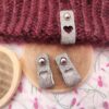 Étiquettes à rivets - Cœur ❤ - Gray - Maloraé Designs
