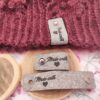 Étiquettes à rivets - Made with ❤ - Gray - Maloraé Designs