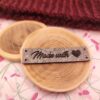 Étiquettes à coudre - Made with ❤ - Gray - Maloraé Designs