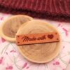 Étiquettes à coudre - Made with ❤ - Light Rosy brown - Maloraé designs