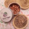 Lot anneaux marqueurs tricot épingles or rose - Accessoires tricot - Maloraé Designs