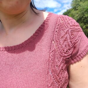 Fumaria - T-shirt au tricot pour femme en dentelle - Patron de tricot - Maloraé Designs