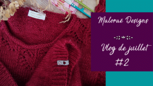 Vlog de juillet #2 - Vidéo tricot - Maloraé Designs