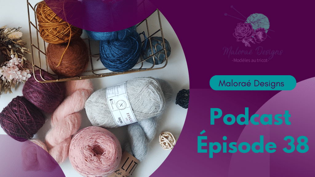 Podcast Épisode 38, un T-shirt et des chaussettes au tricot! - Vidéo tricot - Maloraé Designs