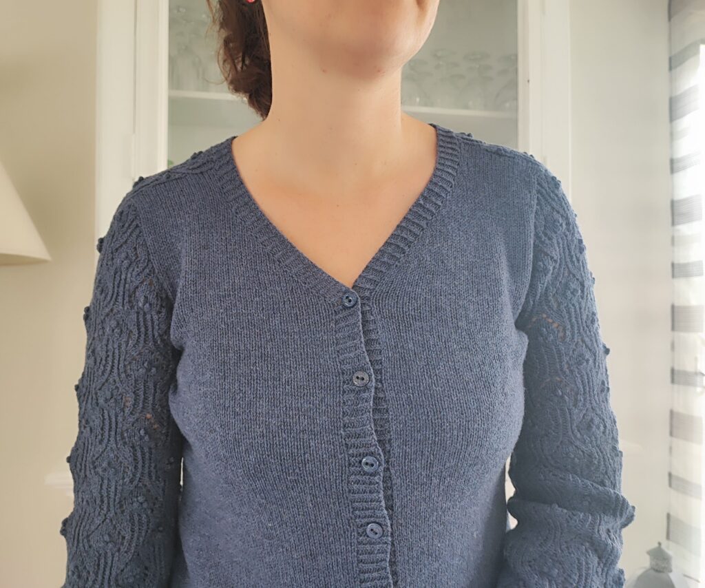 Gilet Céanothe - Dentelle - Patron Tricot femme - Maloraé Designs