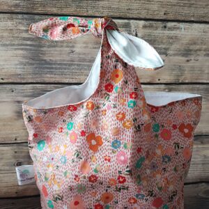 Paniers à projets tricot nomade nœud - Corail - Taille L - Accessoires tricot - Maloraé Designs
