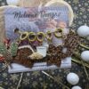 Lot anneaux marqueurs tricot - Noël Vintage - Maloraé Designs