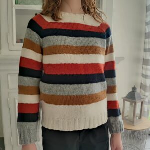 Ophrys little - Pull raglan à rayures - En novembre Maloraé Designs