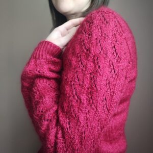 Irésine, un pull femme à manches montées en dentelle! - Patron de tricot - Maloraé Designs
