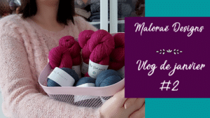 Vlog janvier 2023 #2 – Celle qui est presque mono-projet! - Vidéo tricot - Les coulisses - Maloraé Designs