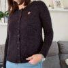 Black Velvet - Gilet raglan pour femme au tricot - Patron tricot - Maloraé Designs