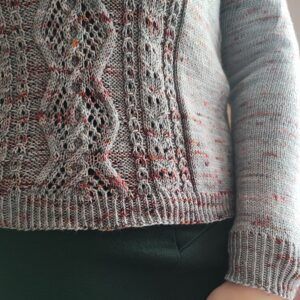 Lychnis - Pull col V pour femme au tricot - Maloraé Designs