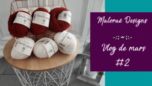Vlog mars 2023 #2 – Un salon et des tricots ! - Vidéo tricot - Les coulisses - Maloraé Designs