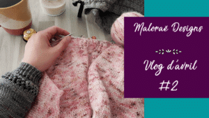 Vlog avril 2023 #2 – De jolis tricots sur mes aiguilles ! - Les coulisses - Maloraé Designs