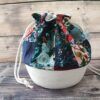 Panier projets tricot - Patchwork - Taille M - Accessoires tricot - Maloraé Designs