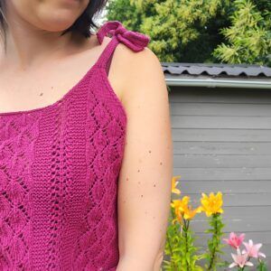 Scopolia - Débardeur au tricot pour femme - Patron tricot - Dentelle - Maloraé Designs