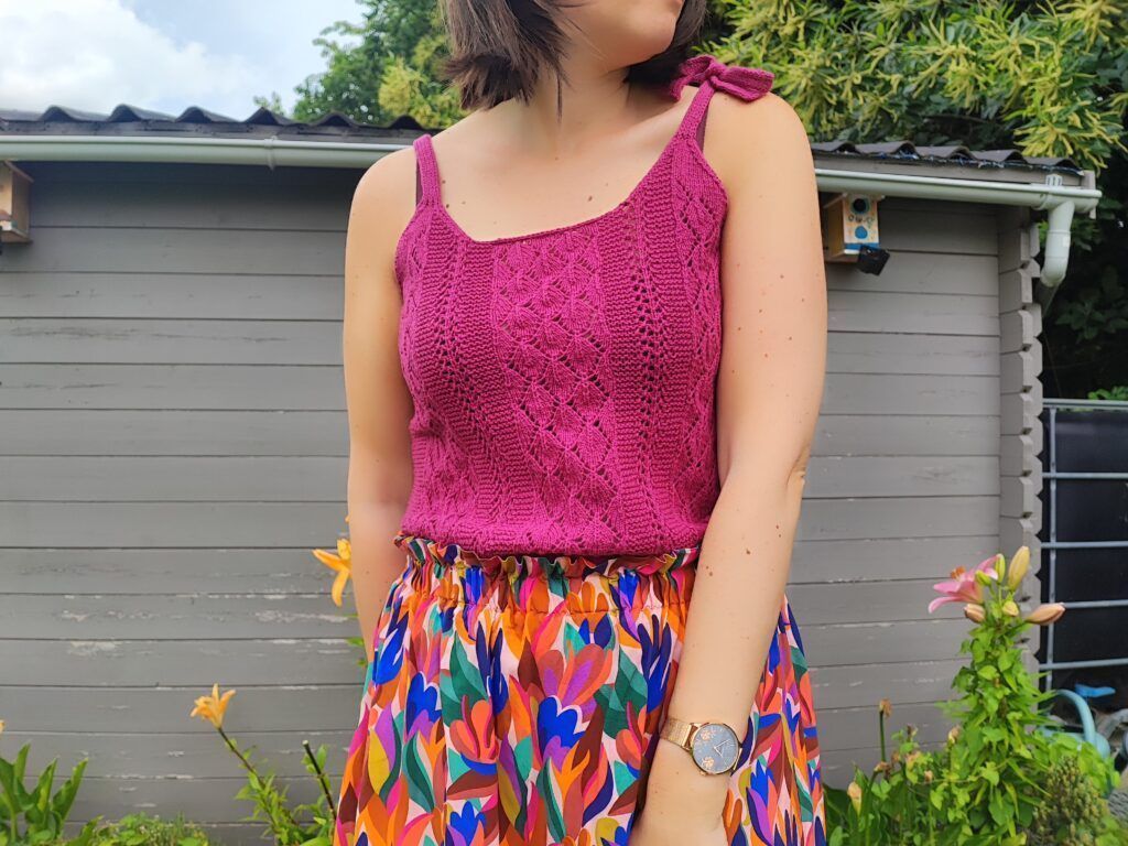Scopolia - Débardeur au tricot pour femme - Patron tricot - Dentelle - Maloraé Designs