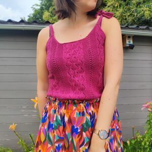 Scopolia - Débardeur au tricot pour femme - Patron tricot - Dentelle - Maloraé Designs