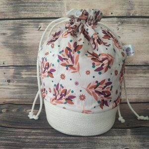 Panier projets tricot - Bouquets - Taille L - Accessoires tricot - Maloraé Designs