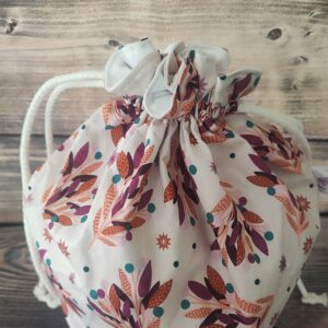 Panier projets tricot - Bouquets - Taille L - Accessoires tricot - Maloraé Designs