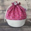 Panier projets tricot - pink - Taille M - Accessoires tricot - Maloraé Designs