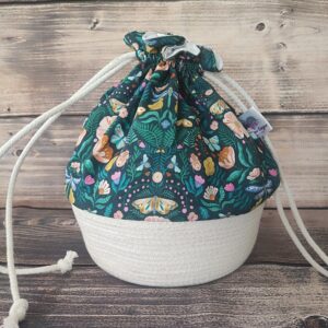 Paniers à projets tricot nomade - Flutter - Taille M - Accessoires tricot - Maloraé Designs