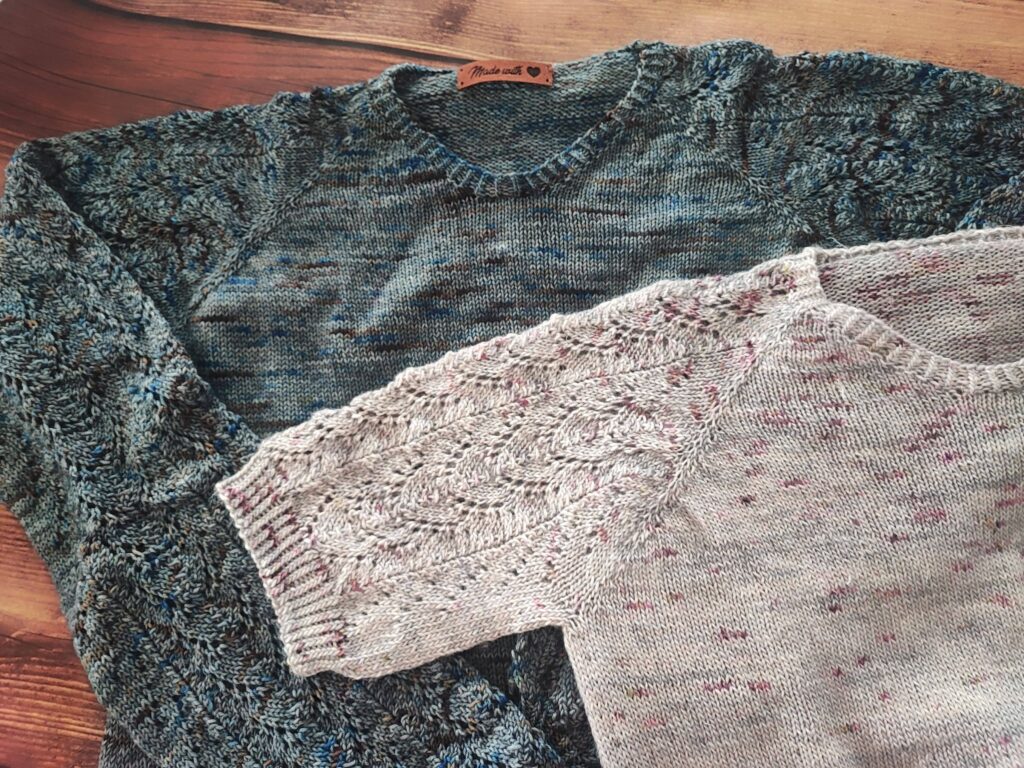 Sibirica, un pull et un tee-shirt raglan au tricot ! - Patron de tricot pour femme - Maloraé Designs
