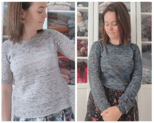 Sibirica, un pull et un tee-shirt raglan au tricot ! - Patron de tricot pour femme - Maloraé Designs