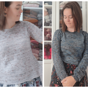Sibirica, un pull et un tee-shirt raglan au tricot ! - Patron de tricot pour femme - Maloraé Designs