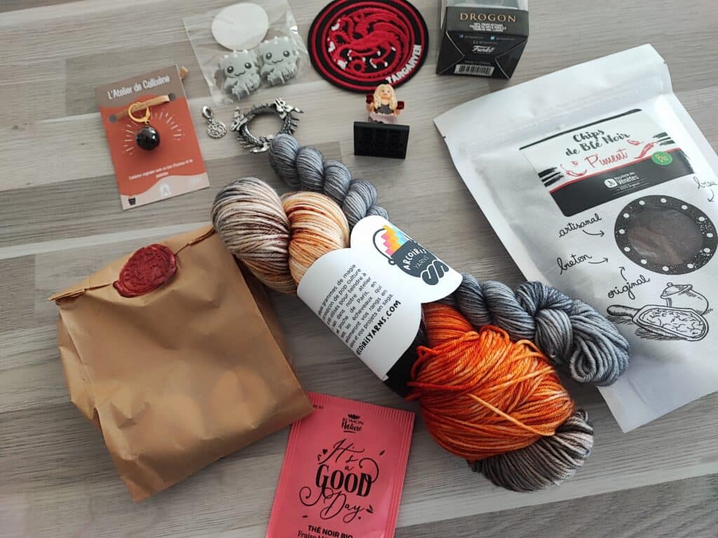 Box Game of thrones de Arco Iris yarns - Laine - Podcast Épisode 51 - Maloraé Designs
