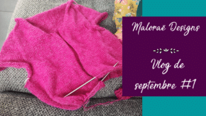 Vlog septembre 2023 #1 – Un peu de tricot et de couture ! - Les coulisses - Maloraé Designs