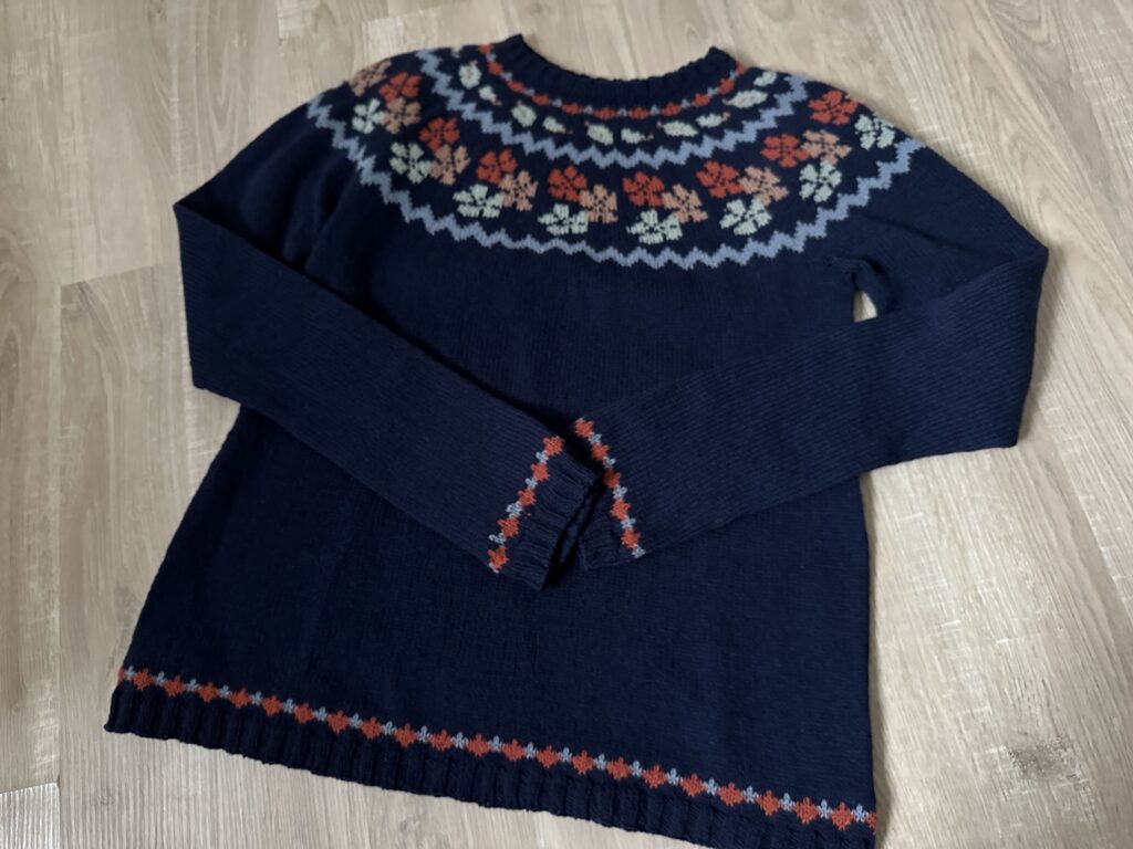 Nature sweater - Pul jacquard au tricot - (Résumé octobre 2023) - Les coulisses - Maloraé Designs